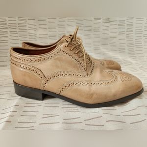 Florshiem by Duckie Brown Cream Dress Shoe